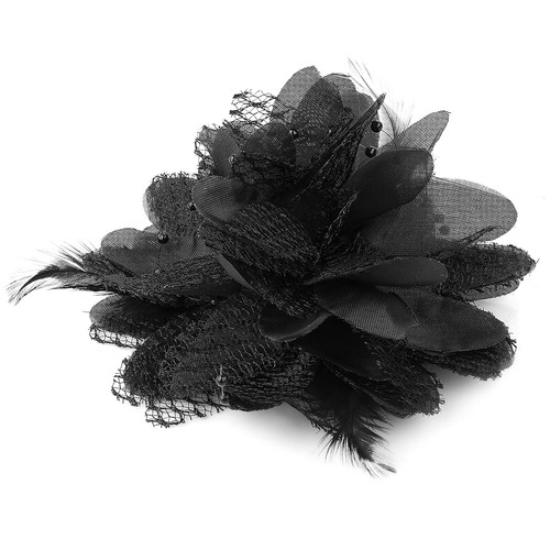 Blumen feder haarspange - haarspange,