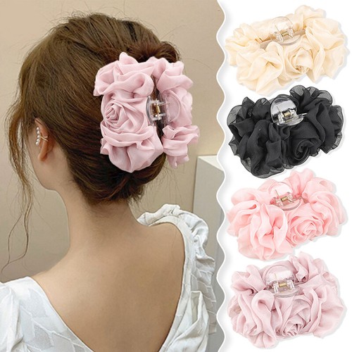 Große chiffon haarspange - große, mit