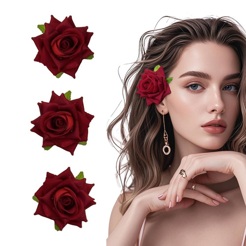 Stück rosen haarspange - stück, rosen-haarspange