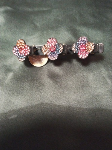 Haarspange blumen strass bunte - haarspange,