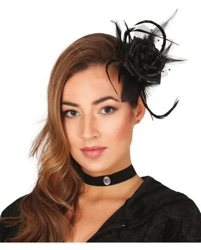 Blumen haarspange mit rose und - blumen,