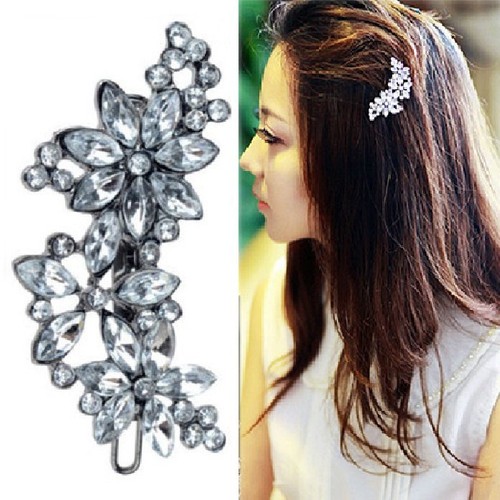 Haarspange blumen strass - haarspange,