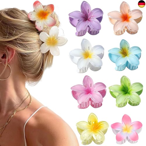 Blumen haarklammer stück - haarklammer,8,