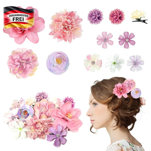 Blumen haarklammer damen - blumen-haarklammer,