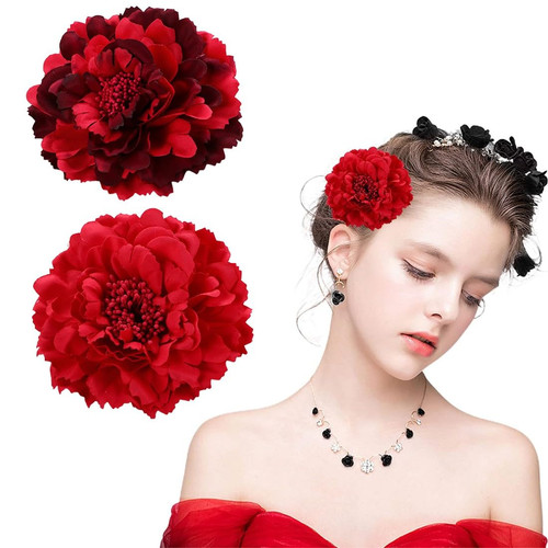 Pcs haarblumen rose brosche - pcs,