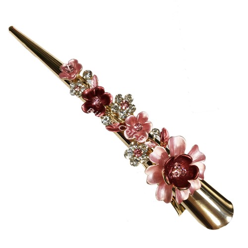 Haarspange blumen metall - blumen,