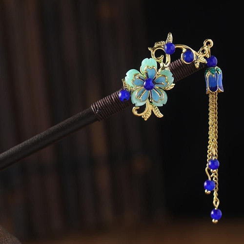 Blaue haarspange - blaue,