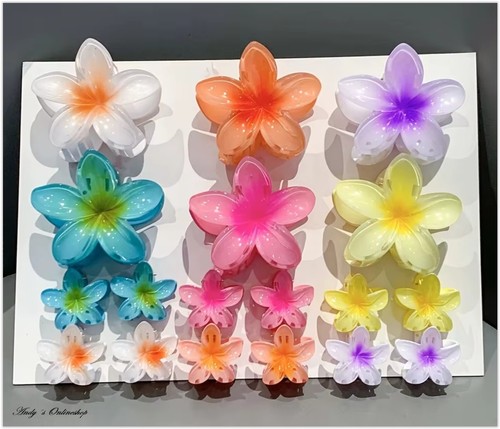 Große blumen haarklammer - blumen,