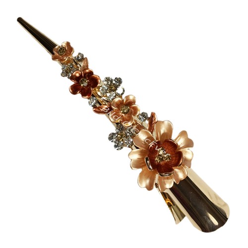 Haarspange blumen metall - blumen,