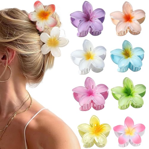 Blumen haarklammer stück - haarklammer,8,
