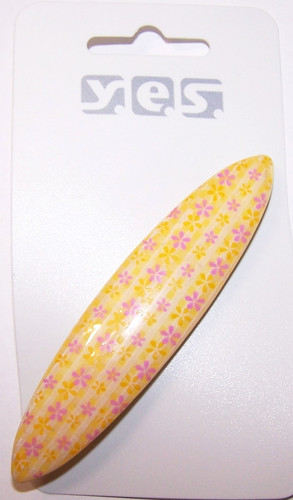 Haarspange gelb blumen - -gelb-,
