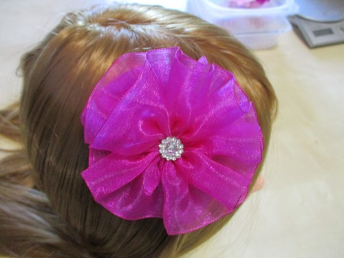 Blumen haarspange - 2x,