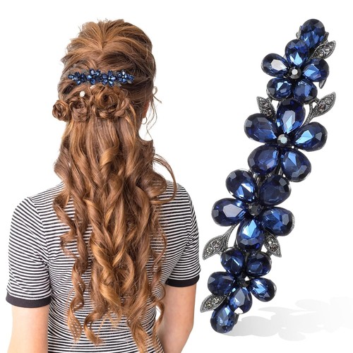 Blumen haarspange strass - blumen,