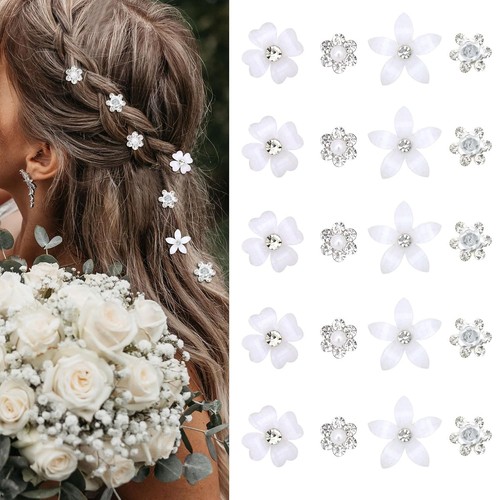 Kleine blumen haarspangen - kleine, 20